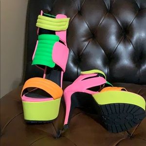 Privileged Shoes Neon Stalkers Size 8.5